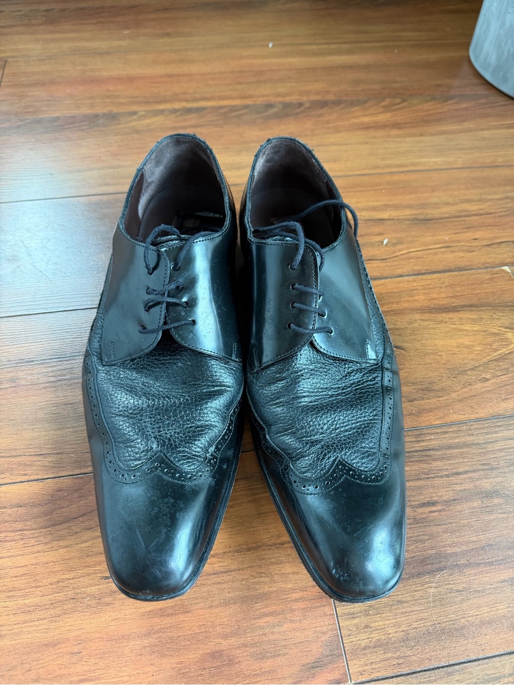 Mezlan Black Leather Dress Shoes